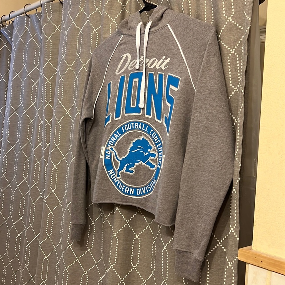 Like new Junk Food, Detroit Lions cropped hoodie
